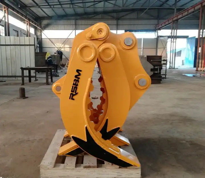 2-84 ตัน Excavator Log Grapple RSBM Mechanical Grapple สําหรับแทรกเตอร์ขนาดเล็ก