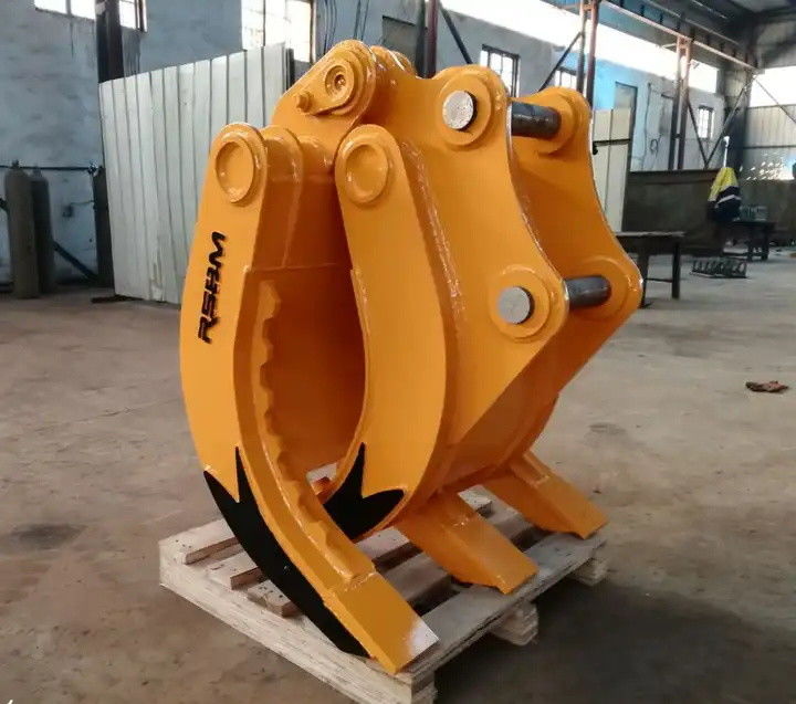 2-84 ตัน Excavator Log Grapple RSBM Mechanical Grapple สําหรับแทรกเตอร์ขนาดเล็ก