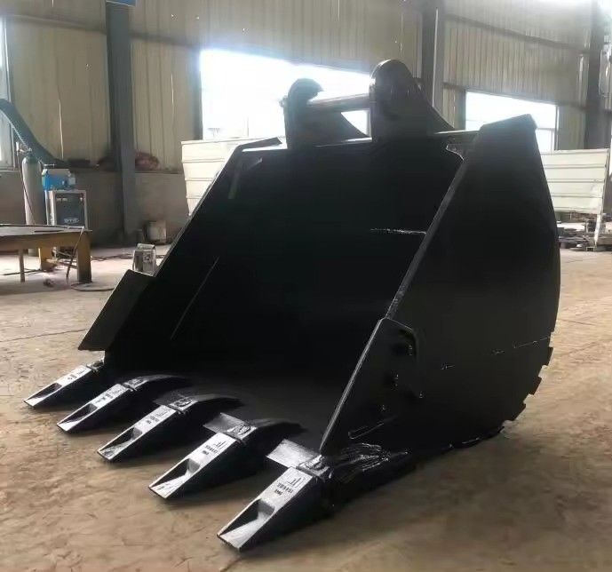Hardox450 1.2m3 ทนต่อการสกัดขุดดีที่สุด ถังขุดสําหรับดินแข็ง GP ถัง