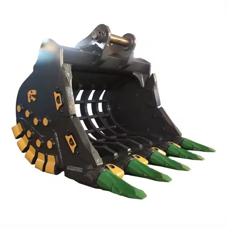 HARDOX450 1-50 ตัน Excavator ถัง Sieve สําหรับการดําเนินงานเหมืองแร่ การจัดลําดับที่ดิน