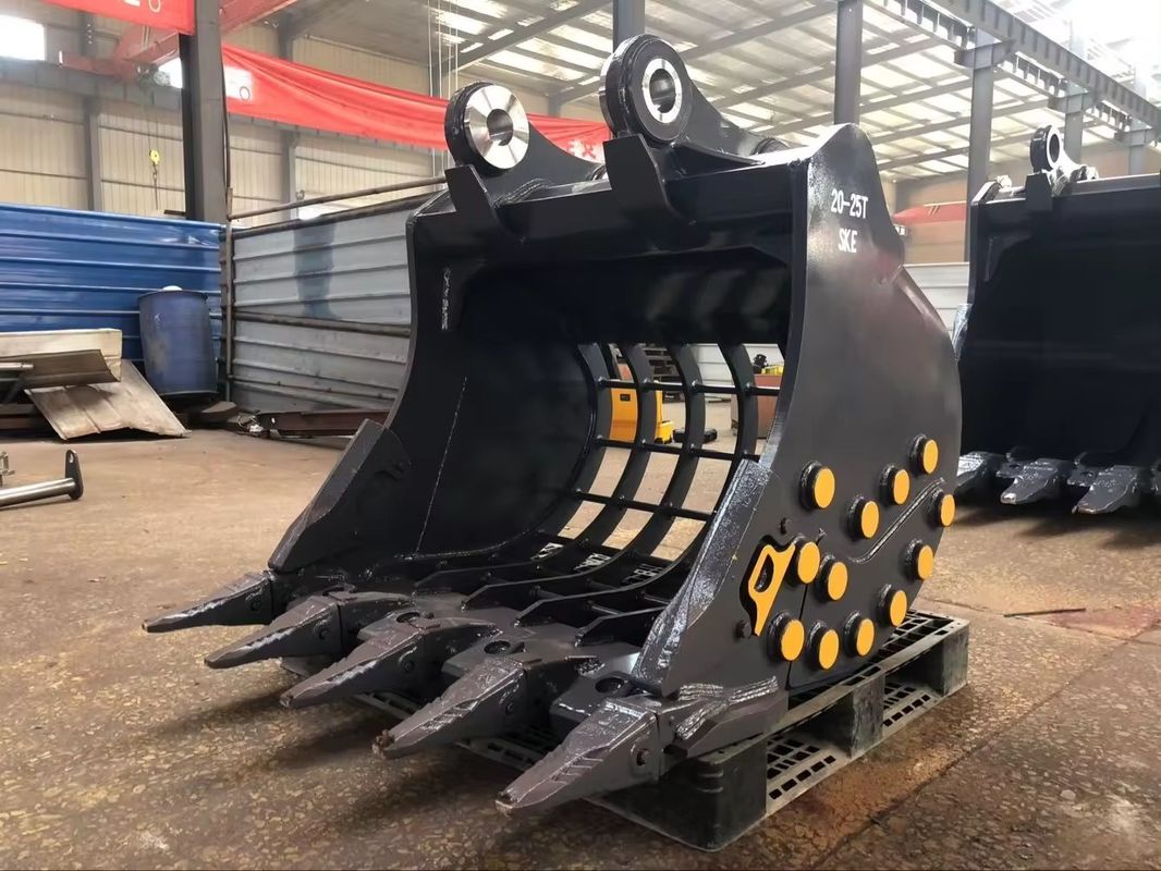 5-120T Excavator Skeleton Bucket With NM360/400 วัสดุ มินิ Excavator Bucket