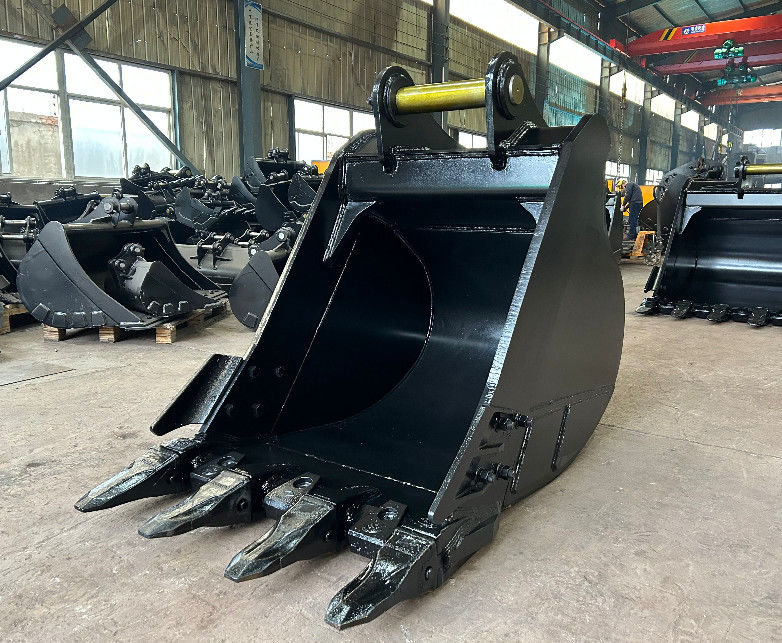 หินถัง Excavator Digger ถังที่มีแผ่นหนาและกระบวนการเทคโนโลยีข้อดี