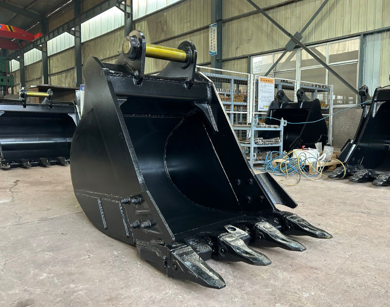 หินถัง Excavator Digger ถังที่มีแผ่นหนาและกระบวนการเทคโนโลยีข้อดี