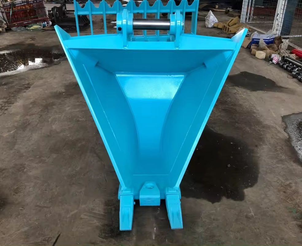 ขนาดที่ใช้งาน Backhoe กับถังสําหรับการเพิ่มความง่ายในการปฏิบัติงานและผลิตภัณฑ์ในสถานที่