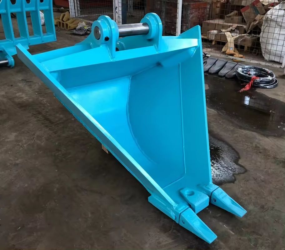 ขนาดที่ใช้งาน Backhoe กับถังสําหรับการเพิ่มความง่ายในการปฏิบัติงานและผลิตภัณฑ์ในสถานที่