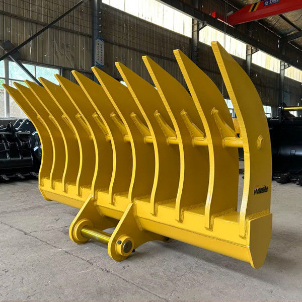 สหรัฐอเมริกาที่ติดต่อกัน ส่งปลายทาง Excavator Root Rake สําหรับ Digger Root Grapple